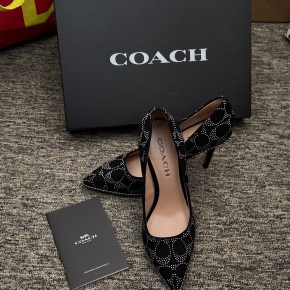 Coach Shoes - Coach Black and White Women's Heels